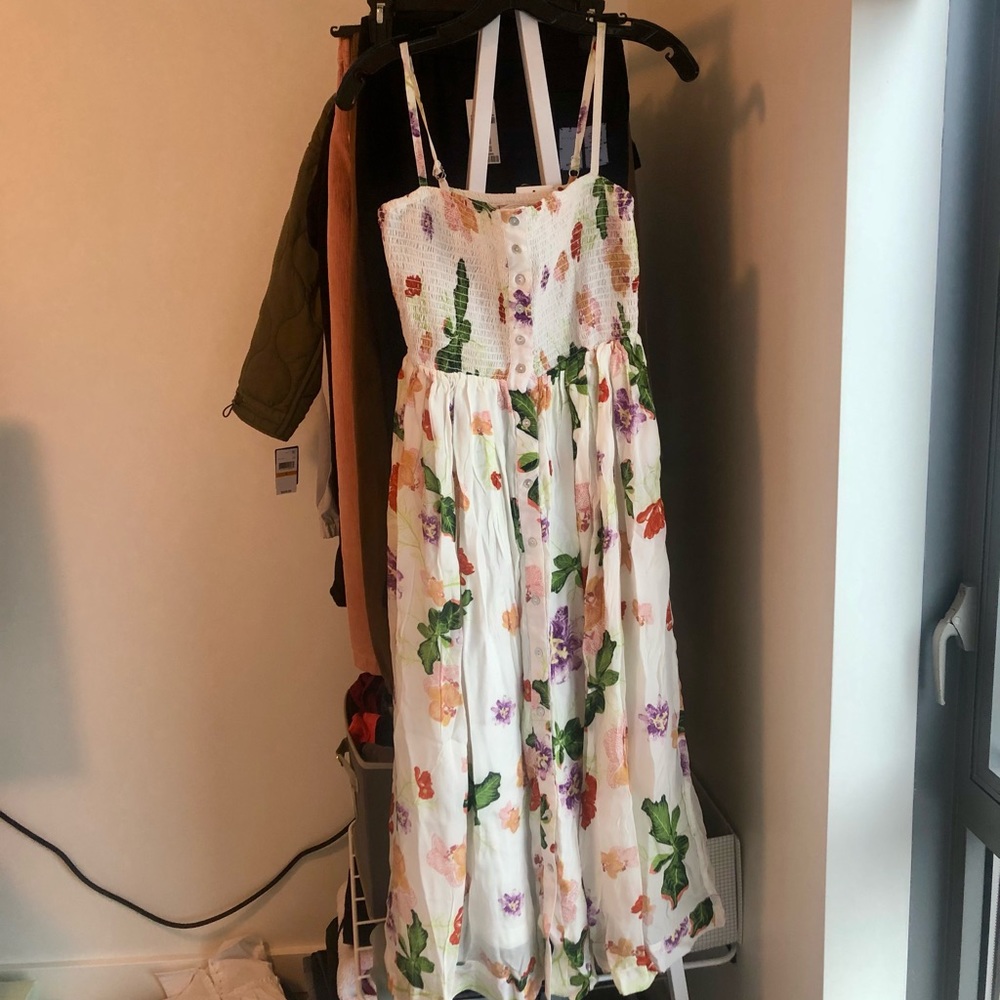 Verandah smocked silky dress moda operandi size small NWT Matchesfashion - Picture 5 of 7